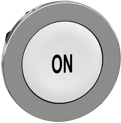 Push-button flush white with text (ZB4FA141)