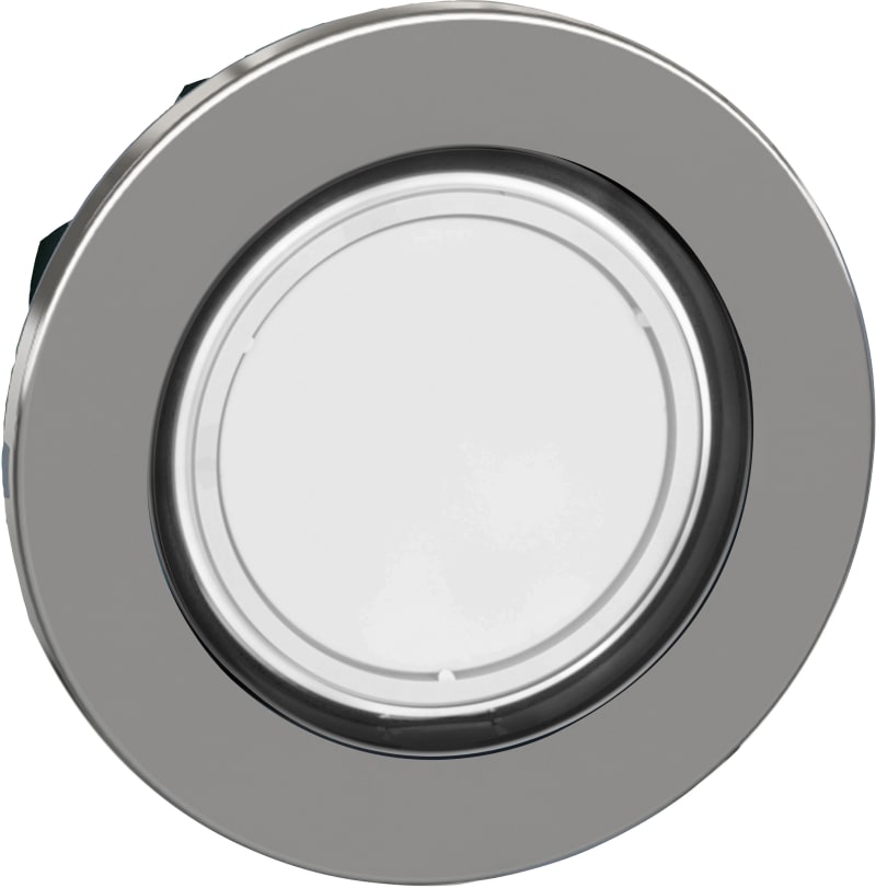 Push-button flush white f/label (ZB4FA18)