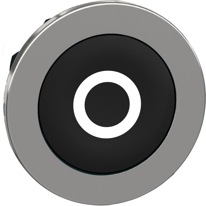 Push-button flush black with text (ZB4FA232)