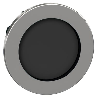 Push-button flush black nedsenket