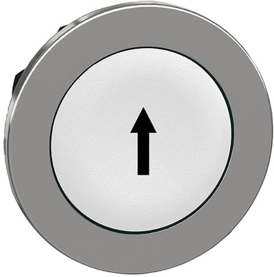 Push-button flush white with text (ZB4FA334)