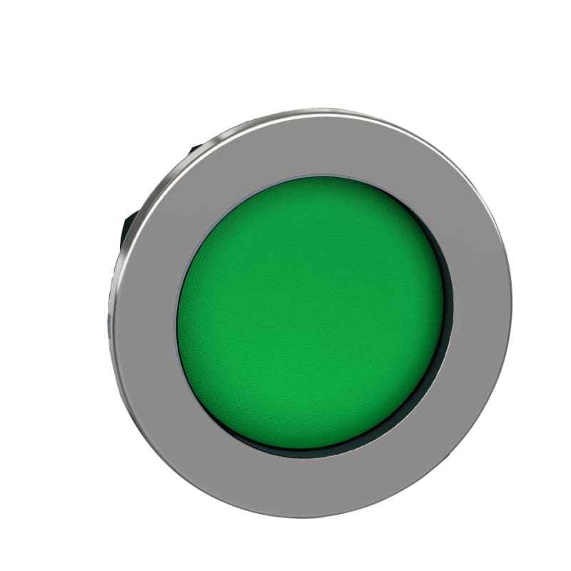 Push-button flush green nedsenk. (ZB4FA36)