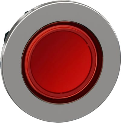 Push-button flush red f/label (ZB4FA48)