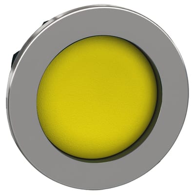 Push-button flush yellow nedsenket