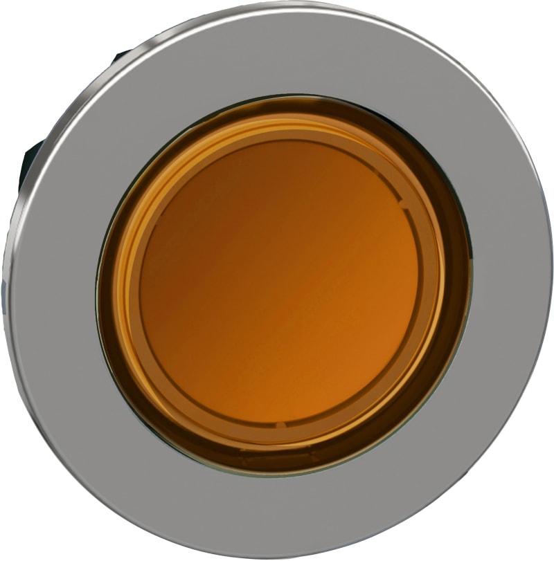 Push-button flush yellow f/label (ZB4FA58)