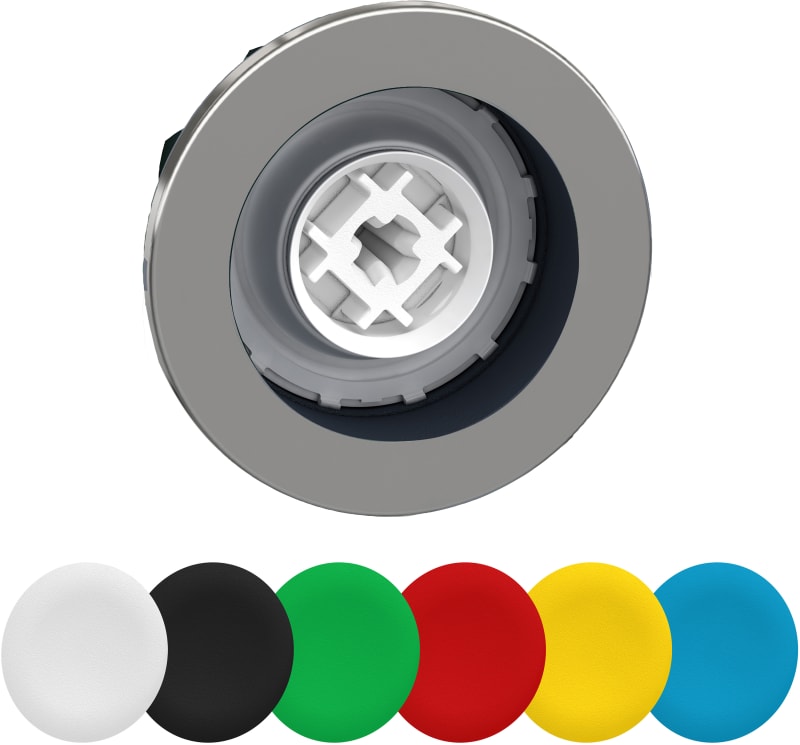 Push-button flush with 6 caps (ZB4FA9)