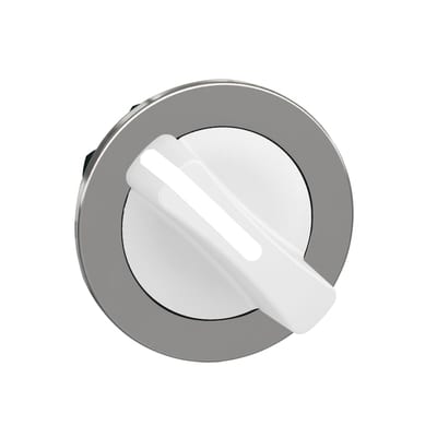 Selector Switch Head flush 2 fixed white