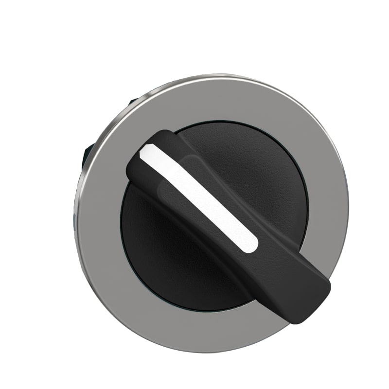 Selector Switch Head flush 2 pos black (ZB4FD4)