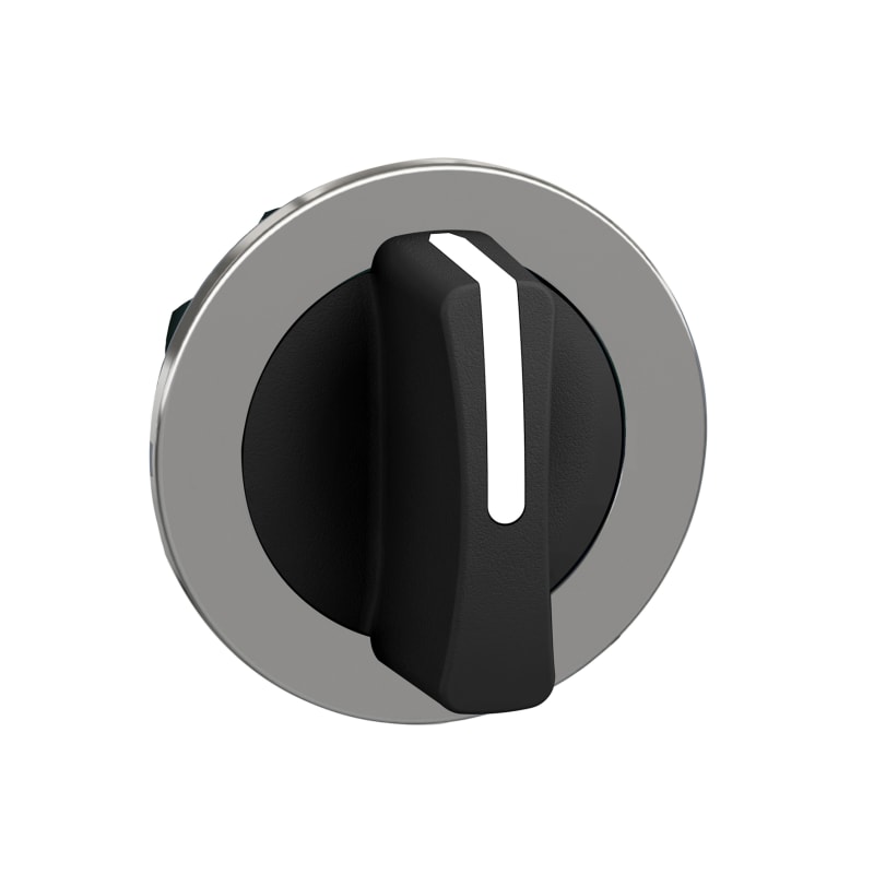 Selector Switch Head flush 3 pos black (ZB4FD7)