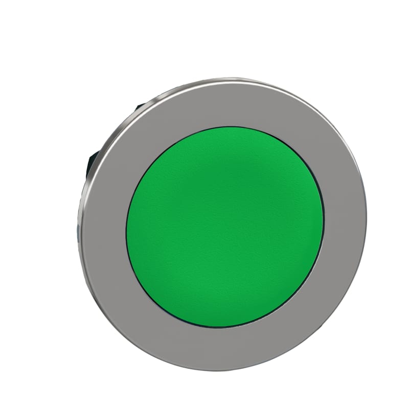 Push-button flush green (ZB4FH03)