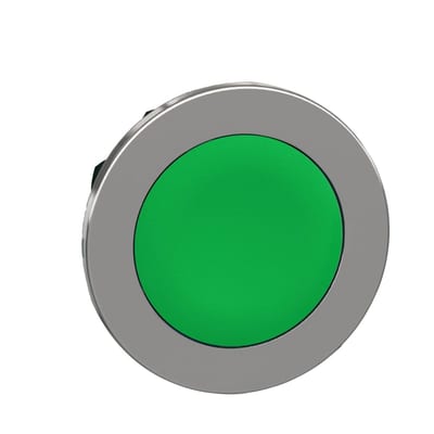 Push-button flush green (ZB4FH03)