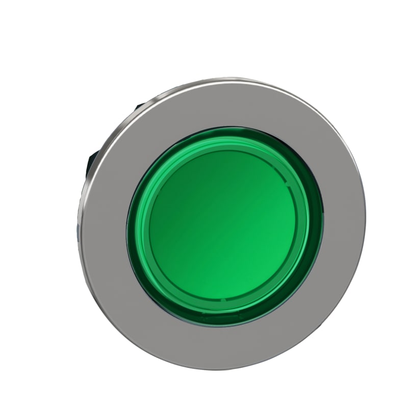 Push-button flush for LED green (ZB4FH033)