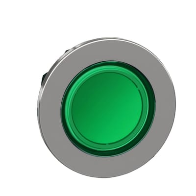 Push-button flush for LED green (ZB4FH033)