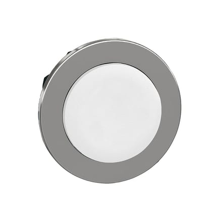 Push-button, flush, white, raised (ZB4FH1)