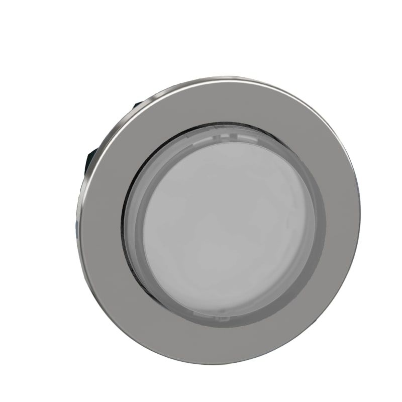 Push-button, flush, for LED, white, raised (ZB4FH13)
