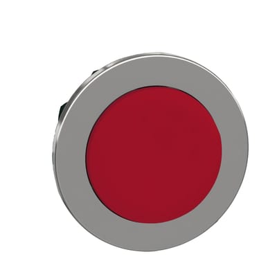 Push-button, flush, red, raised (ZB4FH4)