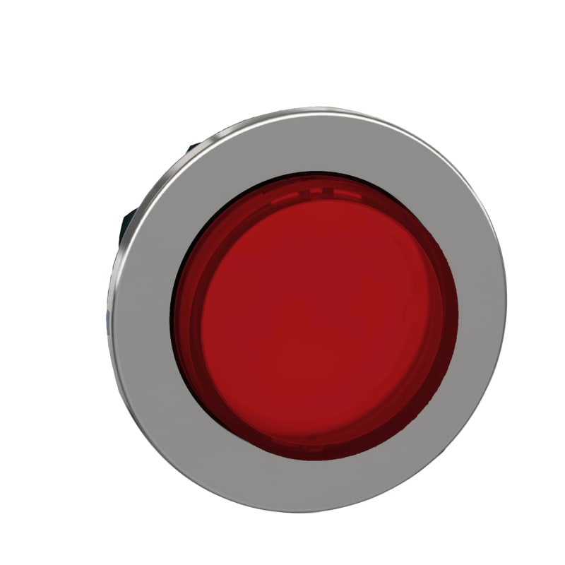 Push-button, flush, for LED, red, raised (ZB4FH43)
