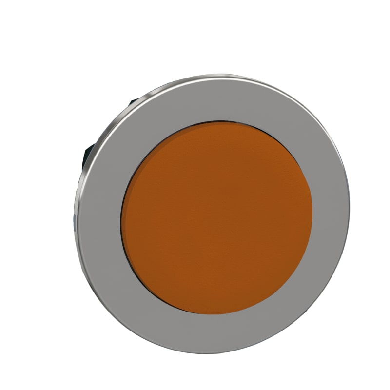 Push-button, flush, orange, raised (ZB4FH5)