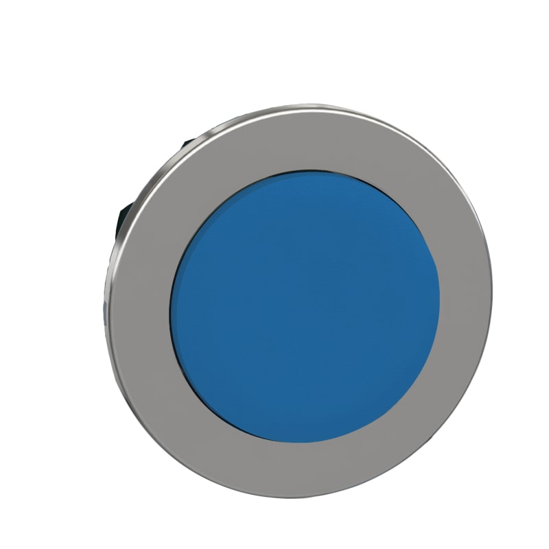 Push-button, flush, blue, raised (ZB4FH6)