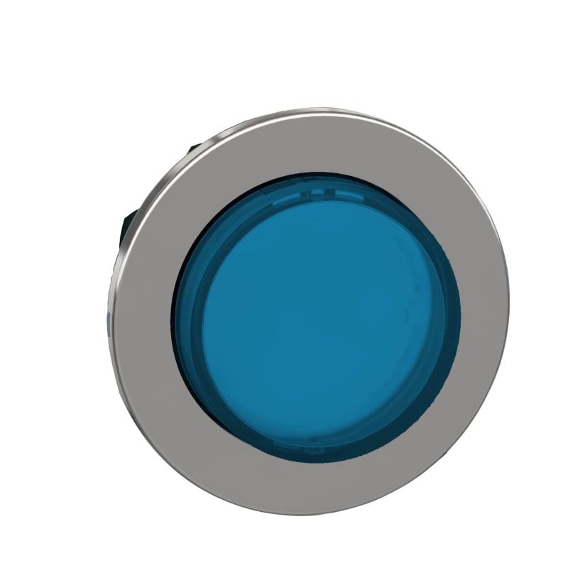 Push-button, flush, for LED, blue, raised (ZB4FH63)