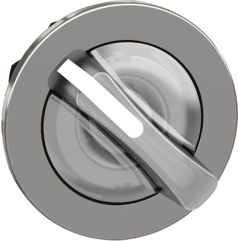 Selector switch flush for LED 2 pos white (ZB4FK1213)