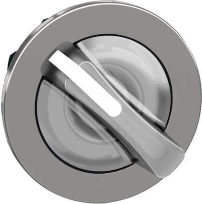 Selector switch flush for LED 2 pos white (ZB4FK1213)