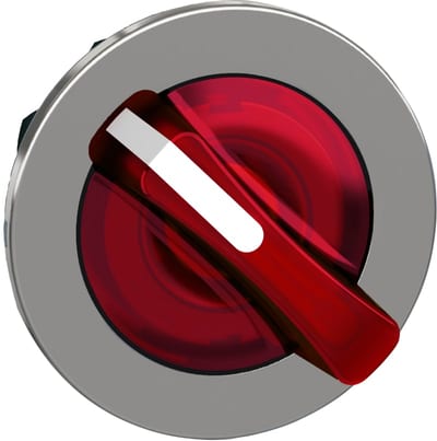 Selector switch flush for LED 2 pos red (ZB4FK1243)