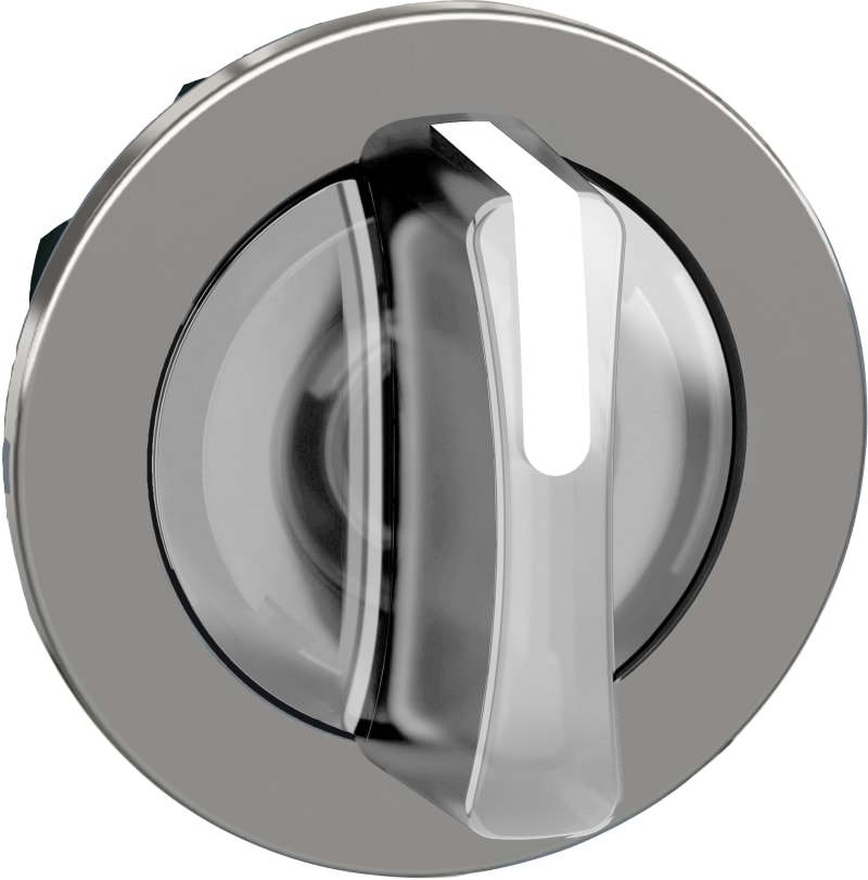 Selector switch flush for LED 3 pos white (ZB4FK1313)