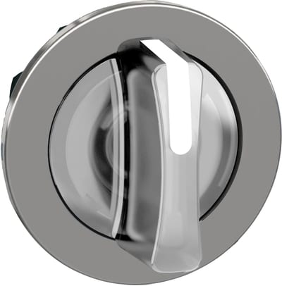 Selector switch flush for LED 3 pos white (ZB4FK1313)