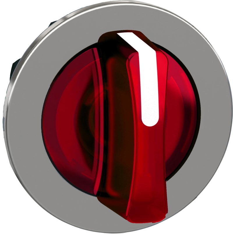 Selector switch flush for LED 3 pos red (ZB4FK1343)