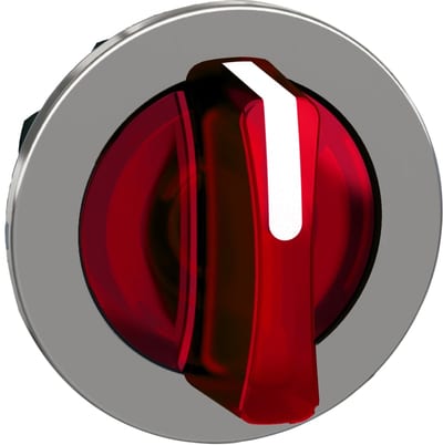 Selector switch flush for LED 3 pos red (ZB4FK1343)