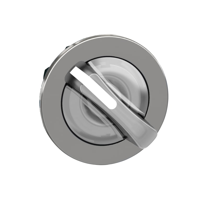 Selector switch flush for LED 2 pos white (ZB4FK1413)