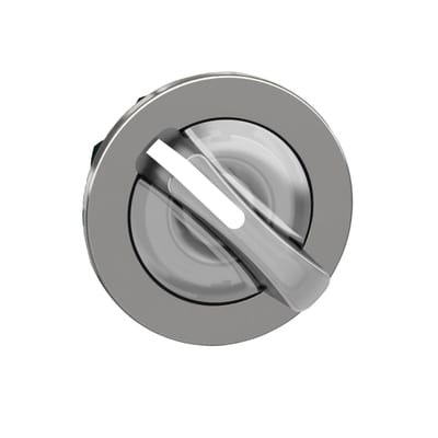 Selector switch flush for LED 2 pos white (ZB4FK1413)
