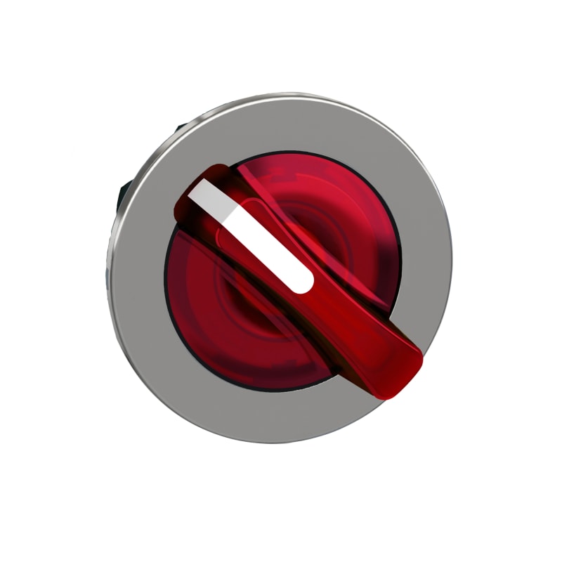 Selector switch flush for LED 2 pos red (ZB4FK1443)