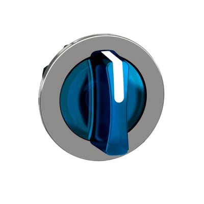 Selector switch flush for LED 3 pos blue (ZB4FK1863)