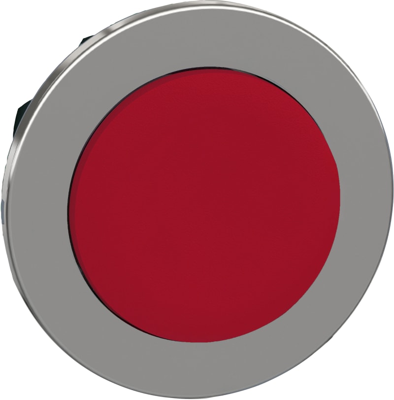 Push-button, flush, red, raised (ZB4FL4)