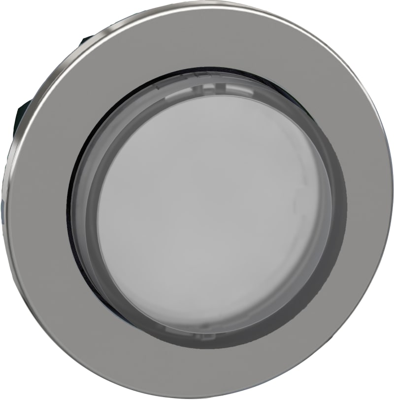 Illuminated push-button, flush, white, raised (ZB4FW113)