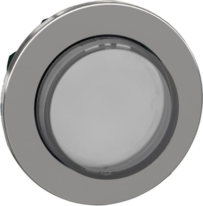 Illuminated push-button, flush, white, raised (ZB4FW113)