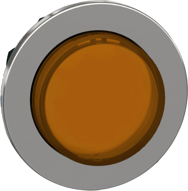 Illuminated push-button, flush, orange, raised (ZB4FW153)