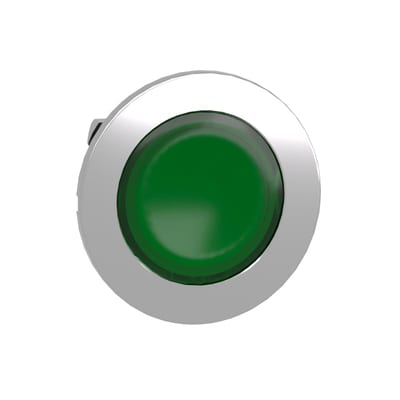 Illuminated Push Button flush green (ZB4FW333)