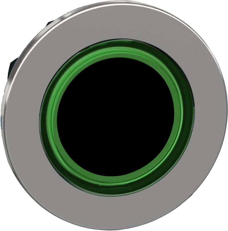 Illuminated Push Button flush green ring (ZB4FW933)