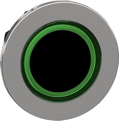 Illuminated Push Button flush green ring (ZB4FW933)