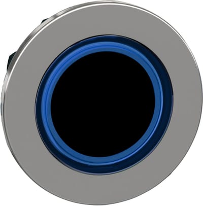 Illuminated Push Button flush blue ring (ZB4FW963)