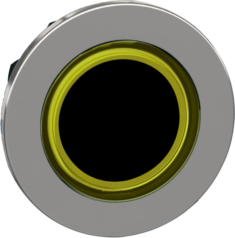 Illuminated Push Button flush yellow ring (ZB4FW983)