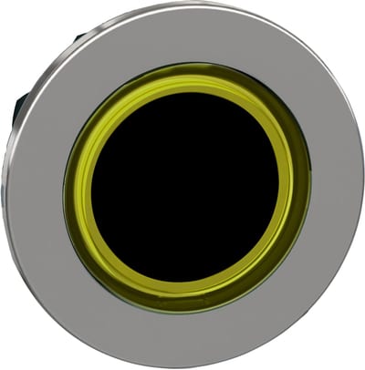 Illuminated Push Button flush yellow ring (ZB4FW983)