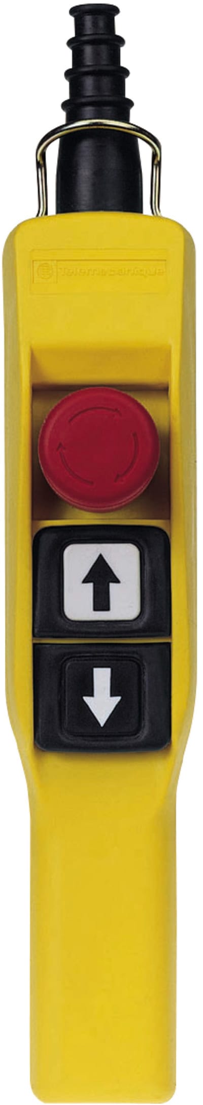 Schneider Electric pendant station XAC-A pistol grip - 2 booted push buttons 1 Emergency stop XACA2153