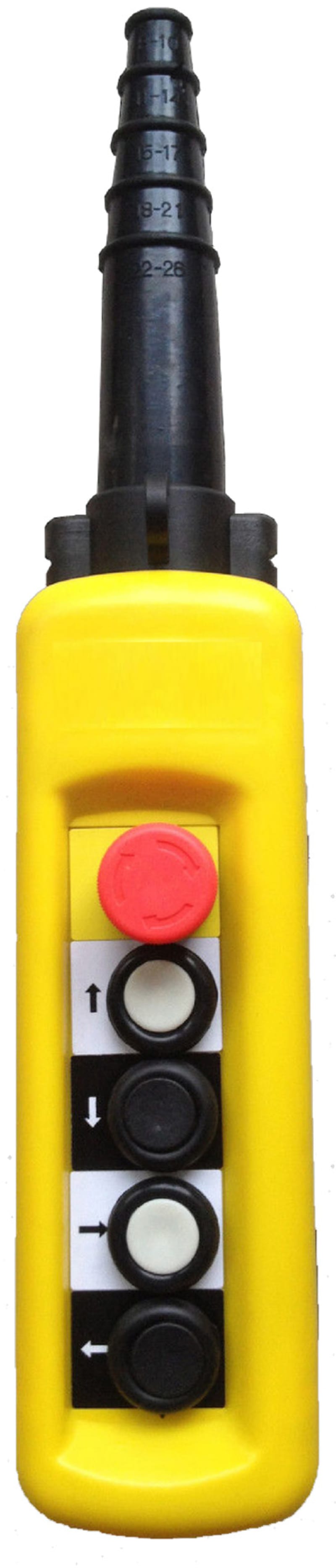 Schneider Electric Harmony XAC-A Pendant Station 4 Buttons + E-Stop (XACA4813)