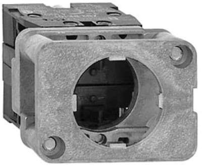 Schneider Electric spring return contact block - 1 NC - front mounting, 30 or 40 mm centres XACS412