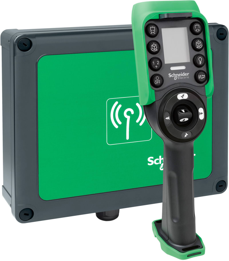 Schneider Harmony eXLhoist XARS12D18W Wireless Crane Remote and Base