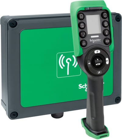 Schneider Harmony eXLhoist XARS12D18W Wireless Crane Remote and Base